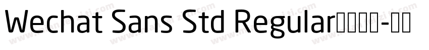 Wechat Sans Std Regular字体下载字体转换